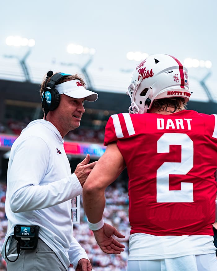 Jaxson Dart was officially named Ole Miss' starting quarterback on Monday. (Photo courtesy of Ole Miss Athletics)